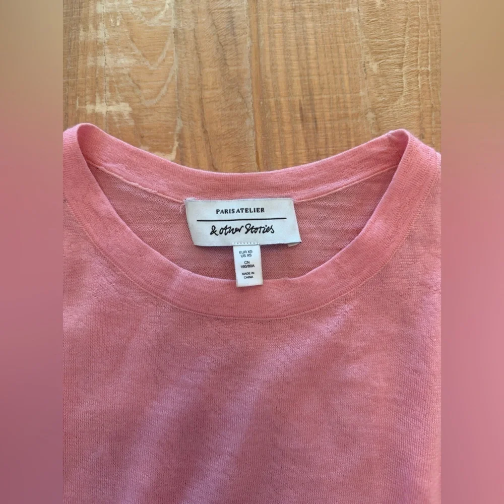 & Other Stories Coral Long Sleeve Top
